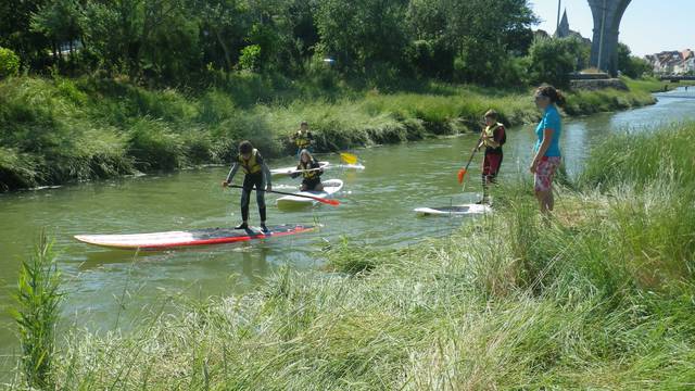 Kayak et Paddle en mer